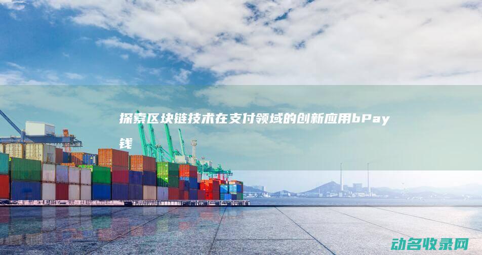 探索区块链技术在支付领域的创新应用 bPay钱包 (探索区块链技术应用的方面包括)